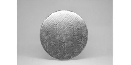 Enjay 8x0.25in Silver Foil Board Round