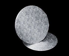 Enjay 14x0.25in Silver Foil Board Round