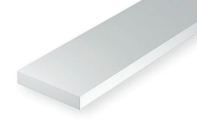 Evergreen Scale Models 1x2in HO Polystyrene Strip 10pc