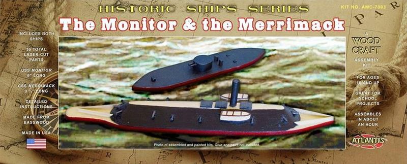 Atlantis Monitor &amp; Merrimack Wooden Ships