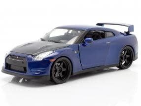 Jada Toys 1/24 Fast and Furious Brians 2009 Nissan GT-R Blue
