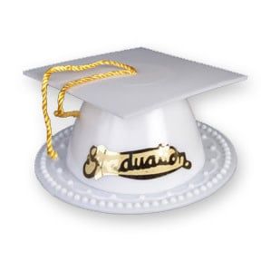 Linnea's White Grad Hat Cake Topper