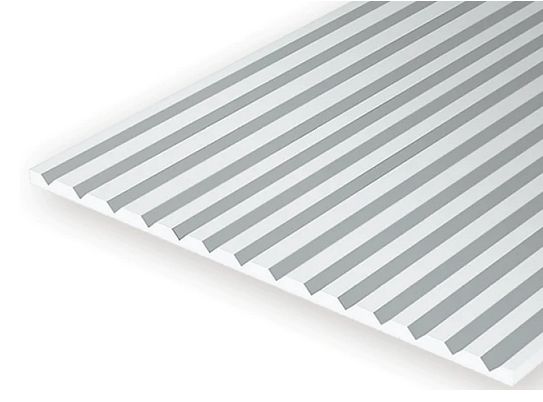 Evergreen Scale Models 0.050in Spacing Polystyrene V Groove Sheet 1pc