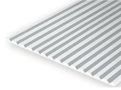 Evergreen Scale Models 0.050in Spacing Polystyrene V Groove Sheet 1pc