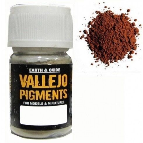 Vallejo Dark Red Ocre Pigment 30ML