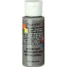 DecoArt Crafters Acrylic Paint: 2oz STORM CLOUD GREY