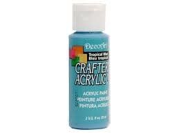 DecoArt Crafter's Acrylic Paint - 2oz TROPICAL BLUE