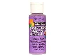 DecoArt Crafter's Acrylic Paint - 2oz BRIGHT PURPLE