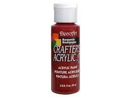 DecoArt Crafters Acrylic Paint: 2oz BURGANDY