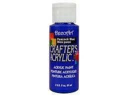 DecoArt Crafter's Acrylic Paint - 2oz PEACOCK BLUE