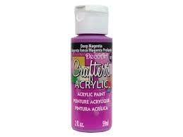 DecoArt Crafter's Acrylic Paint - 2oz DEEP MAGENTA
