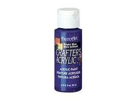 DecoArt Crafter&#39;s Acrylic Paint - 2oz BRIGHT BLUE