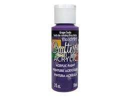 DecoArt Crafters Acrylic Paint: 2oz Grape Soda