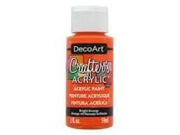 DecoArt Crafter's Acrylic Paint - 2oz BRIGHT ORANGE