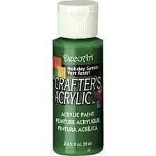 DecoArt Crafter's Acrylic Paint - 2oz HOLIDAY GREEN