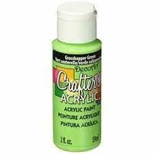 DecoArt Crafters Acrylic Paint: 2oz Grasshopper Green