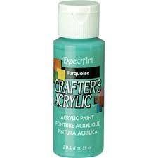 DecoArt Crafter&#39;s Acrylic Paint - 2oz TURQUOISE