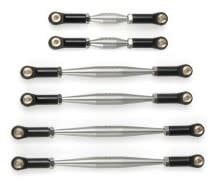 APS Stainless Steel Turnbuckle Linkage Set for Axial SCX24 Deadbolt 6pc