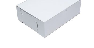 Retail Supplies 14.5x10x4.5in White Cake Box