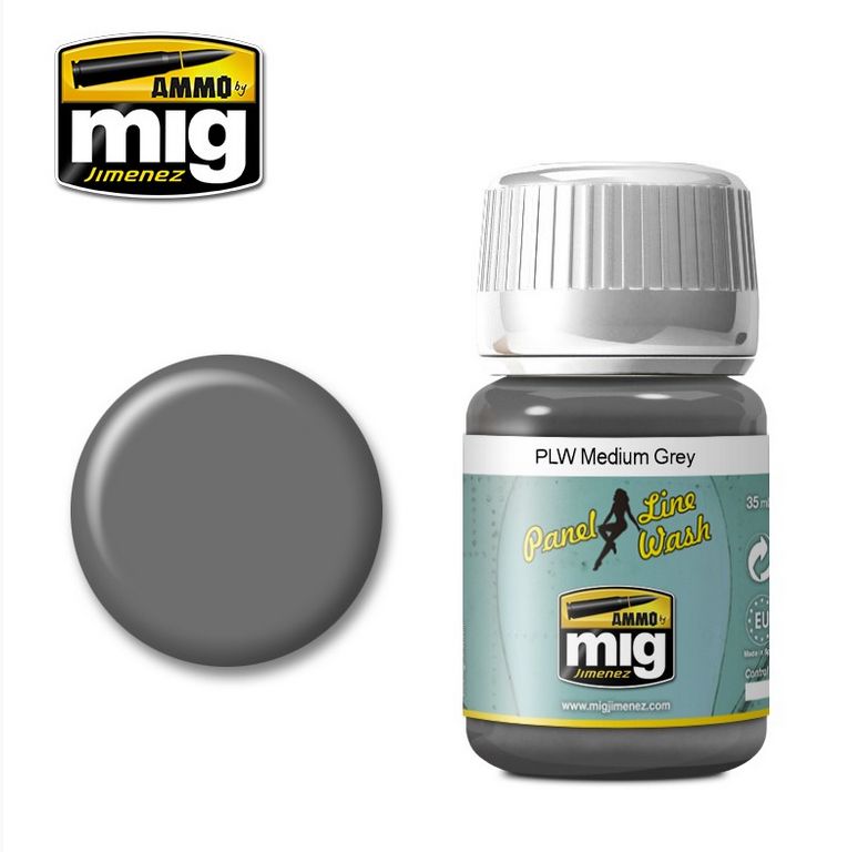 Ammo of MIG PLW Medium Grey 35ml