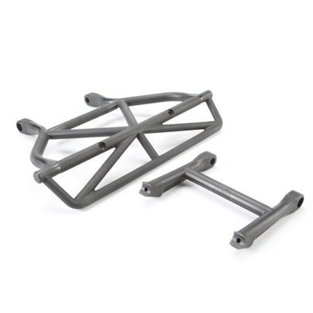 Traxxas Bumper, rear/ bumper mount, rear (black)