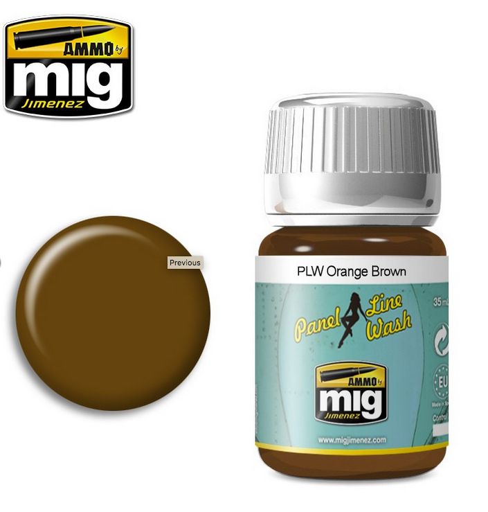 Ammo of MIG PLW Orange Brown 35ml
