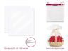 Craft Decor 22x25in Clear Basket Cello Bags with Twist Ties 2pc