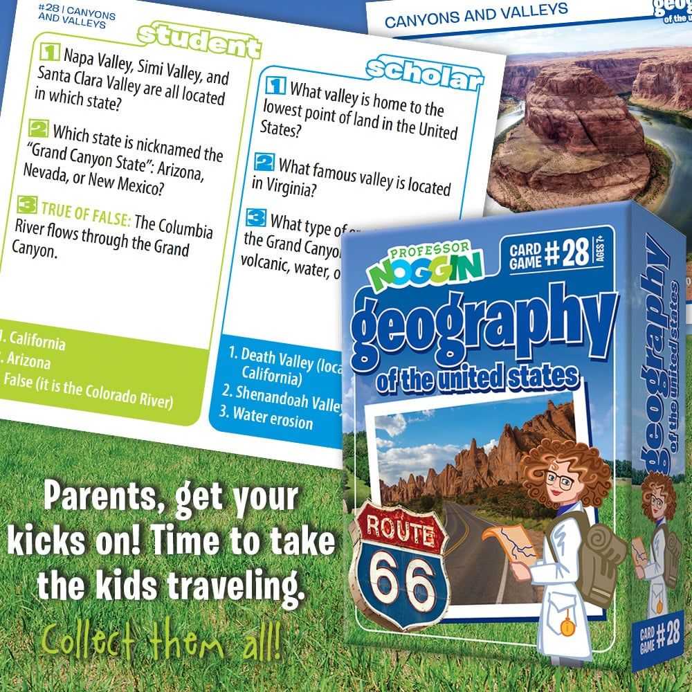 Professor Noggin Geography Of The US