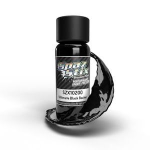Spaz Stix Ultimate Black Backer For Mirror Chrome Airbrush Paint 2oz