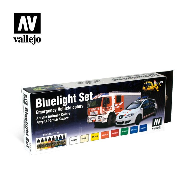 Vallejo Bluelight Set Model Air 8 Piece Set