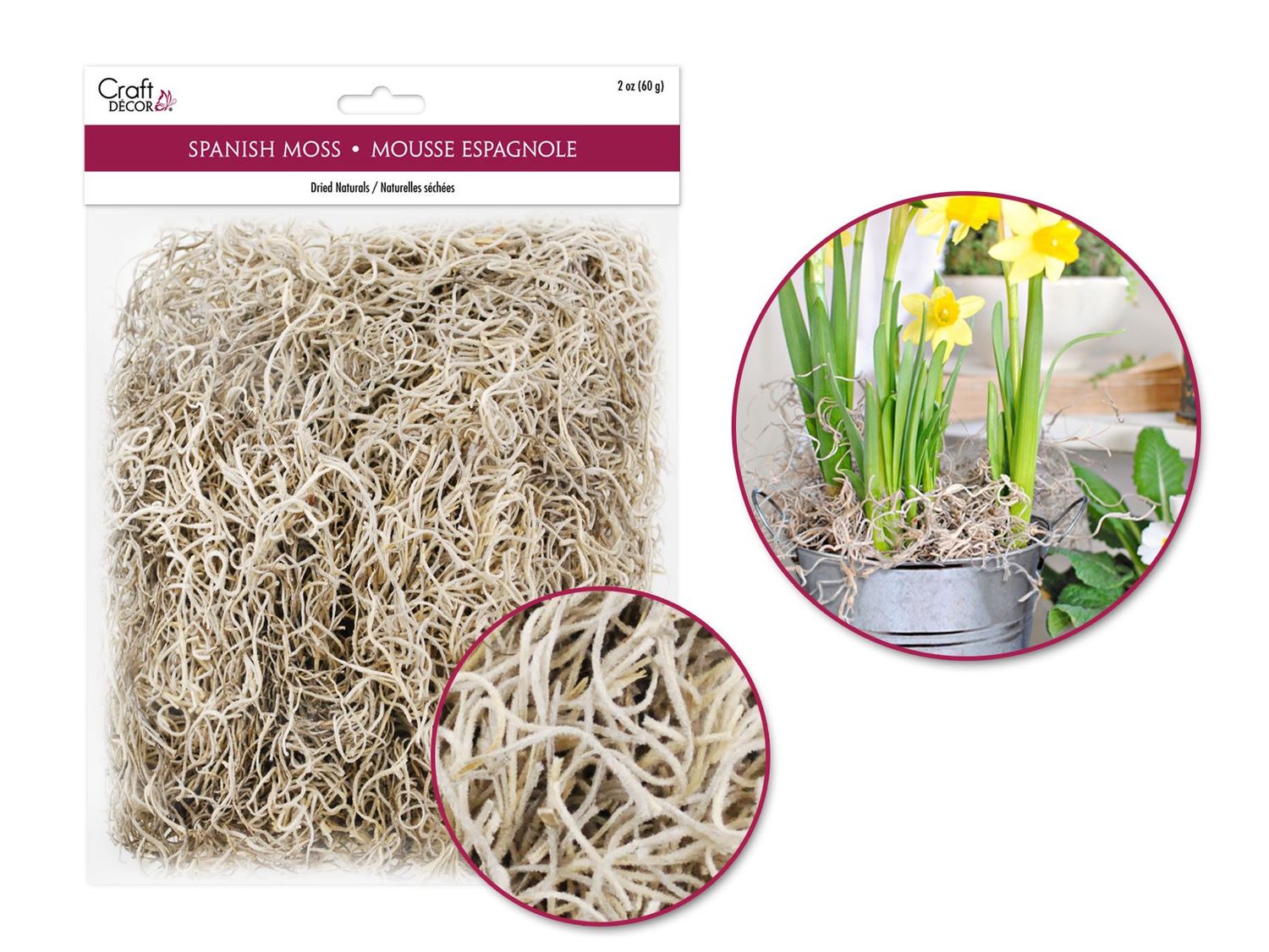 Craft Decor Spanish Moss Natural