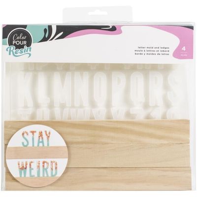 American Crafts Letter Ledge Resin Mold