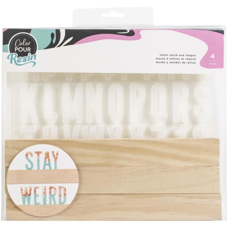 American Crafts Letter Ledge Resin Mold