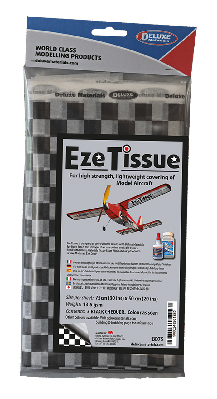Deluxe Materials Black Checker EZE Tissue