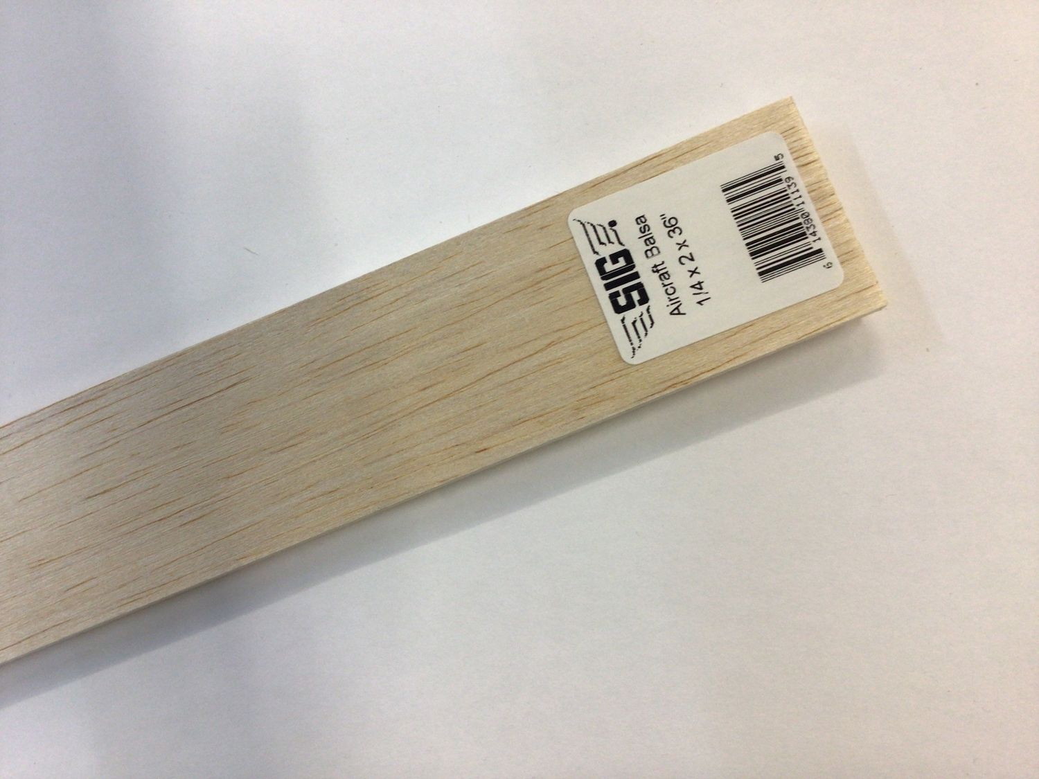 Sig Sig Balsa 1/4 x 2 x 36&quot;