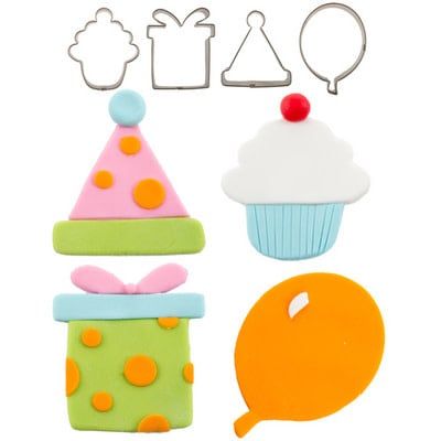 CK Products Cutie Cupcake Birthday 4 Piece Set