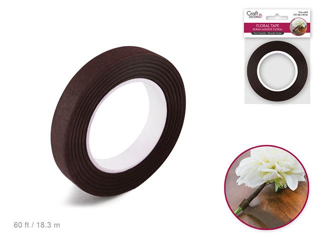 Craft Decor Floral Tape Brown