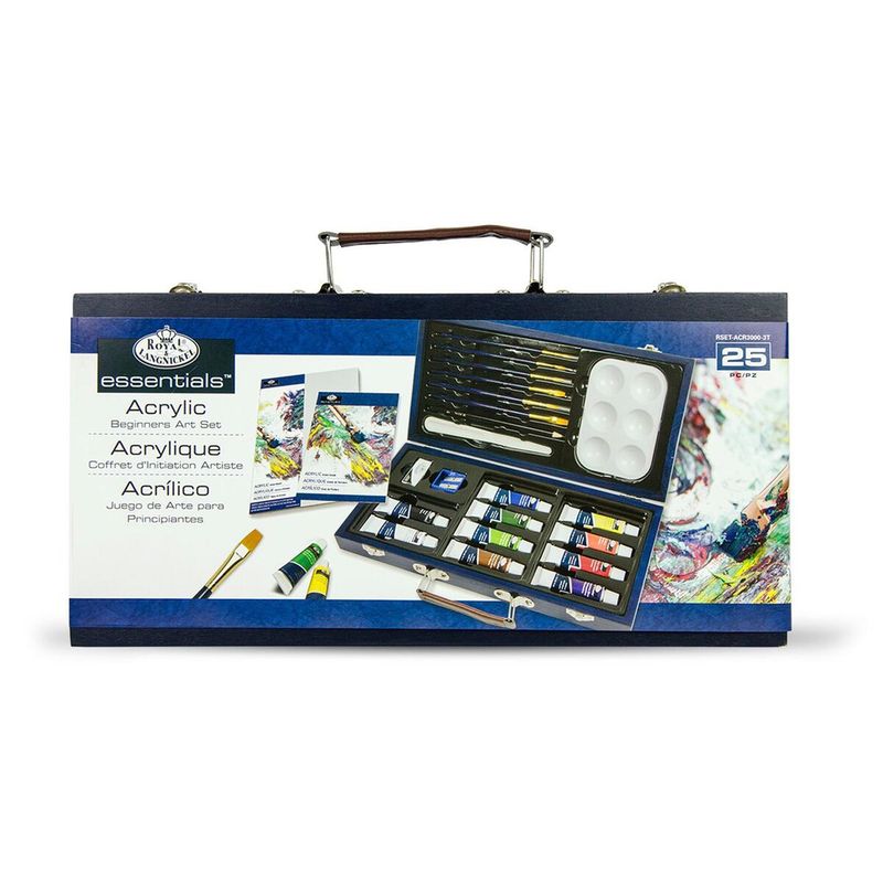 Royal &amp; Langnickel Beginner Acrylic Painting Wood Box