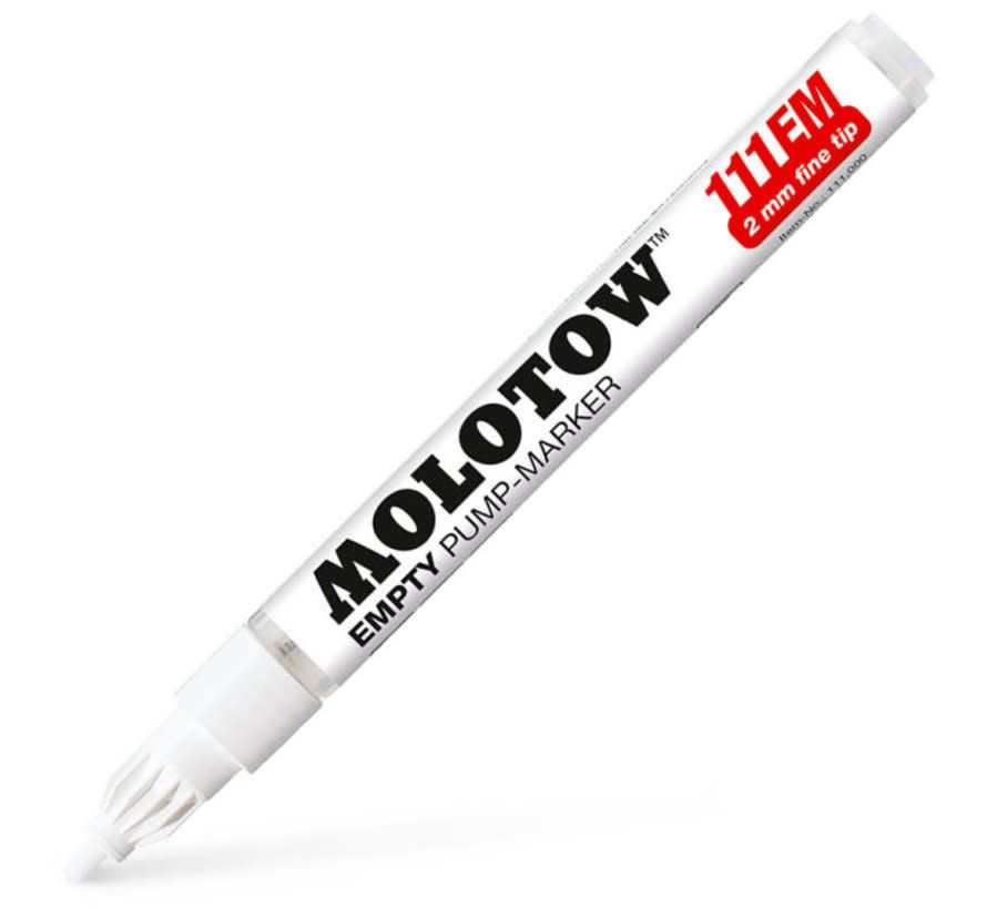 Molotow 2mm Empty Pump Marker w/Clear Measuring Guide Panel