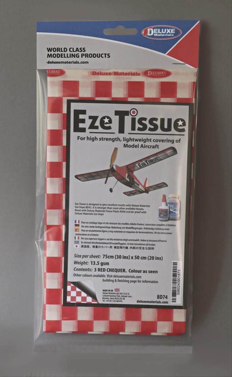 Deluxe Materials Red Checker EZE Tissue