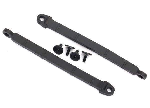 Traxxas Limit Strap, Rear Suspension (2)/ 3x8 Flathead screw (4)