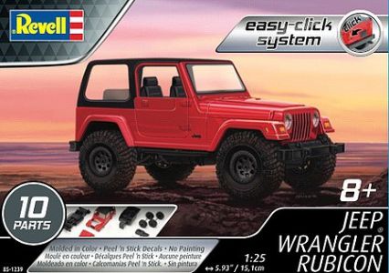 Revell 1/25 Jeep Wrangler Rubicon (Red)
