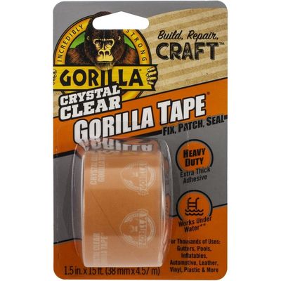 Gorilla Glue 1.5inx15ft Crystal Clear Tape