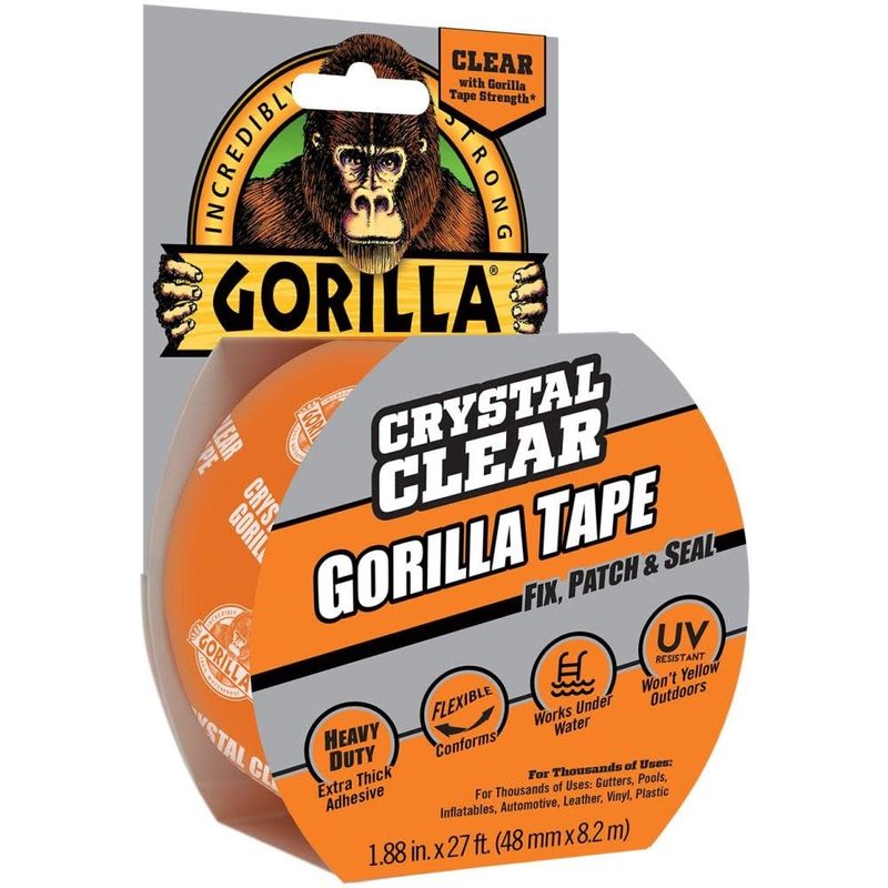 Gorilla Glue Crystal Clear Tape 1.88&quot;x27&#39;