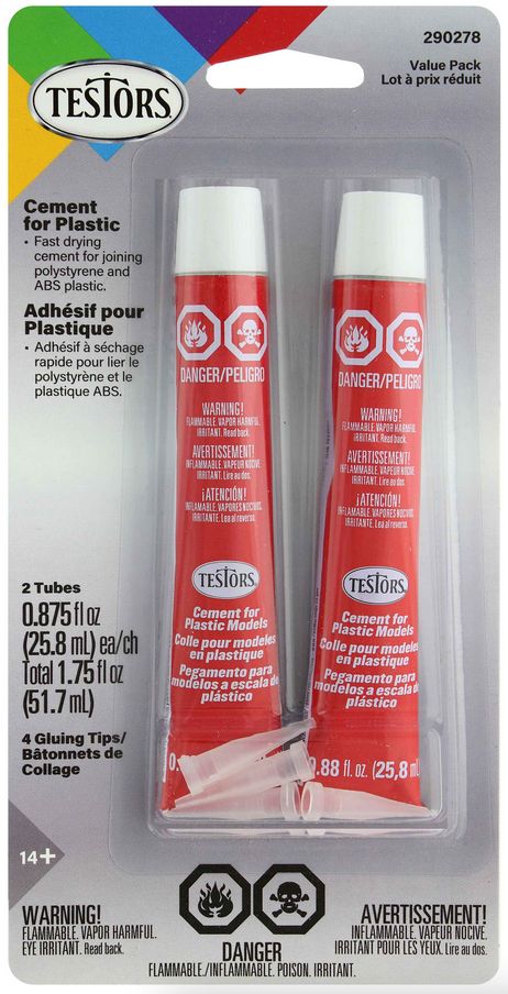 Testors Plastic Cement Twin Pack