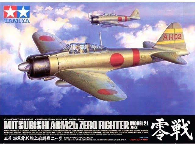 Tamiya 1/32 Mitsubishi A6M2b Zero 21 Zero Fighter Model 21