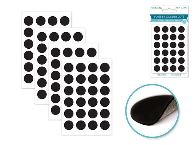 CraftMedley Magnet Dots Peel and Stick 48pc