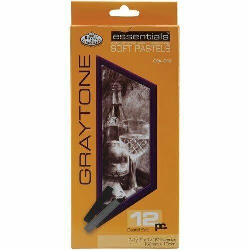 Royal &amp; Langnickel Graytone Chalk Pastels 12pc Set