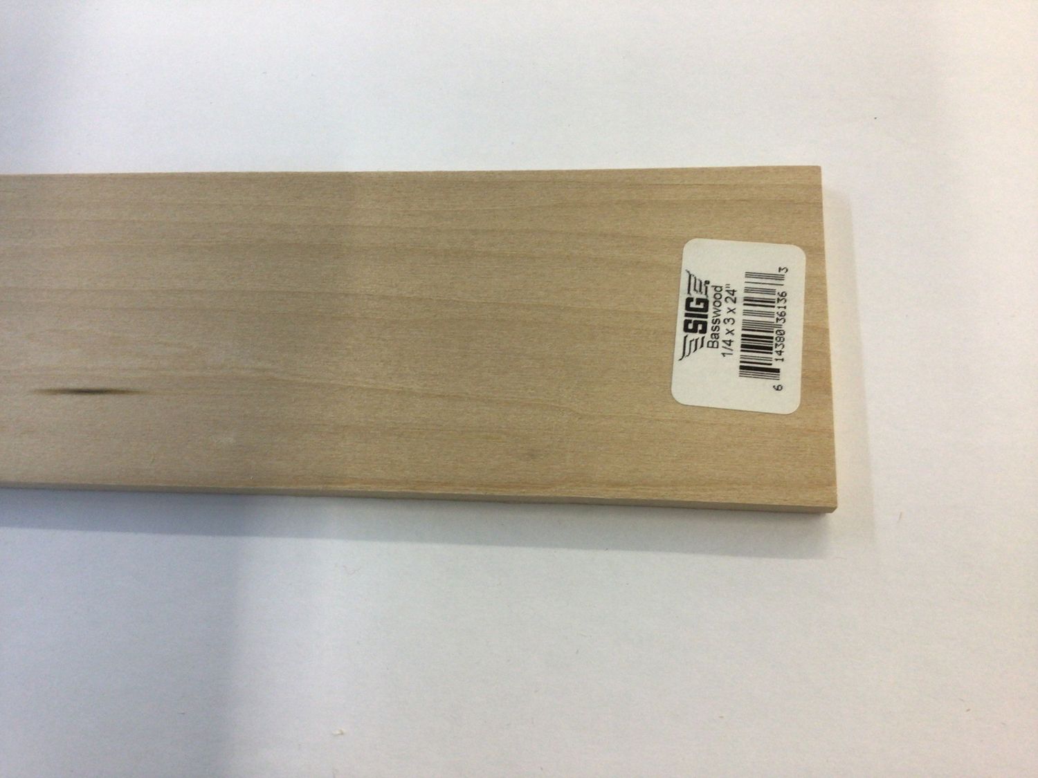 Sig Basswood 1/4X3X24