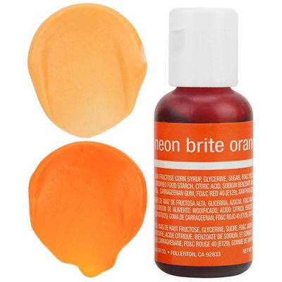 Chefmaster Neon Bright Orange Gel 0.7oz